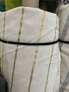 Tusor rayado con lurex 3m de ancho en internet