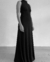 Vestido cut out elastizado negro - tienda online