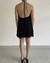 Vestido breteles gasa negro - tienda online