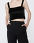 Top velvet negro - tienda online