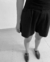 Short volumen gabardina negro - comprar online