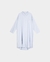 Camisero midi lino celeste - comprar online
