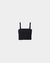 Top breteles punto roma negro - comprar online