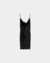 Vestido corto lencero escote negro - comprar online
