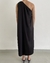 Vestido asimétrico recorte negro - tienda online