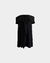 Vestido strapless volados negro - comprar online