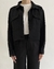 Chaqueta crepe botones negro - comprar online