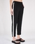 Pant jogger crepe raya negro - tienda online