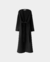 Tapado midi tajos negro - comprar online