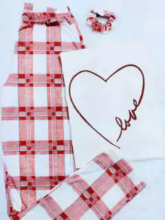 Pijama Feminino Longo estampa Love. - Annafour
