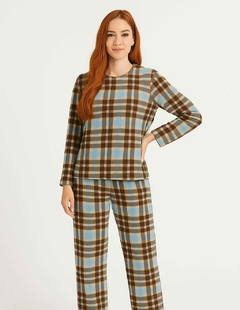 Pijama Feminino Longo Xadrez Soft - comprar online