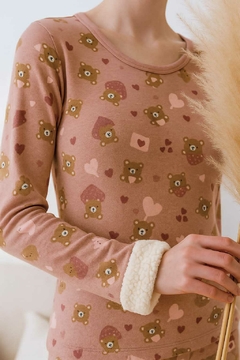Pijama Feminino Longo Rosa Chá com Pelo - (cópia) na internet