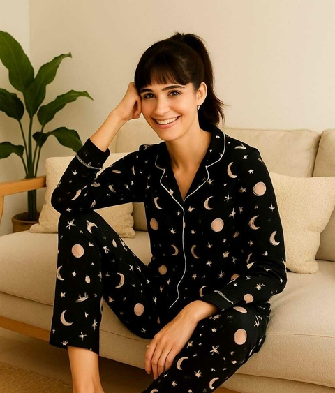 Pijama Americano Longo Lua Estrela - comprar online
