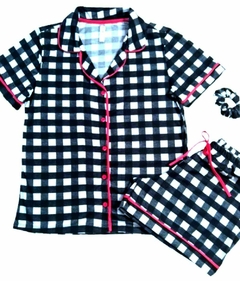 Pijama Americano Curto Black and White. na internet