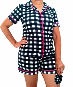 Pijama Americano Curto Black and White. - comprar online