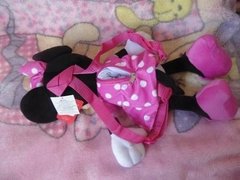 Mochila Para Costas Pelúcia Minnie Rosa 50cm Antialérgico na internet