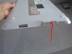 Carcaça Inferior Chassi Base Note Msi X340 Branca C Detalhe - loja online