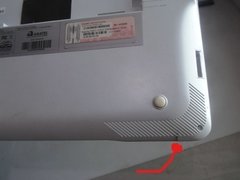 Carcaça Inferior Chassi Base Note Msi X340 Branca C Detalhe - WFL USADOS de Informática