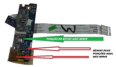 Botão Placa Power P Acer Asp Aspire 5251-1069 New70 La-5893p