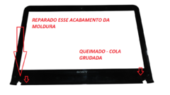 Carcaça Moldura Da Tela Para O Notebook Sony Vaio Sve141l11x - comprar online