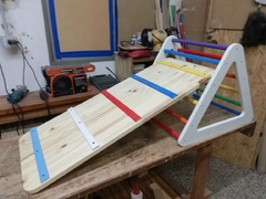 Triangulo Pikler en crudo o pintado - tienda online