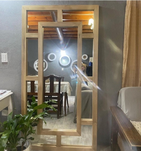 Espejo rectangular vidrio repartido