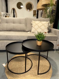 Set mesas ratonas de Hierro redondas - Chula muebles