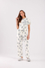 Pijama Feminino Manga Curta Com Calça Midi 2010637 - comprar online