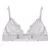 CONJUNTO TRIANGULO TUL BORDADO BLANCO Y ROSA - tienda online