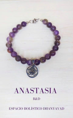 Pulsera Amatista y Loto - comprar online