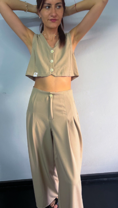 Imagen de Top chaleco beige