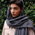 Wool & Cotton shawl scarf - Steel