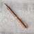 Carob wood slim ballpoint pen gold plated