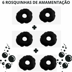 Imagem do Rosquinhas de Amamentação Lavável e Macia com 6 unidades Protetores Cores Sortidas