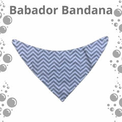 Babador bandana Chevron cinza na internet