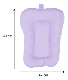Almofada De Banho Banheira Bebê Menino Menina Lilás - comprar online