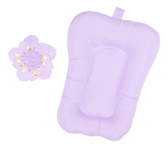 Almofada De Banho Banheira Bebê Menino Menina Lilás