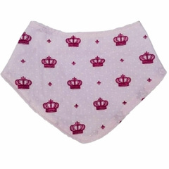 Kit 3 Babadores Bandana Coroa + Coração + Bailarina Lilás - loja online