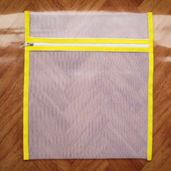 Kit Com 6 Saquinho Maternidade Filó Com Zíper Amarelo na internet