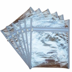 Imagem do Kit 6 Saquinhos de maternidade organizador de Plástico viagem mala bebê com Zíper