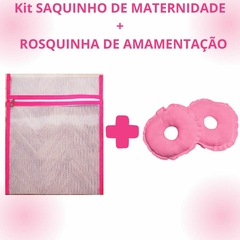 Kit 6 Saquinhos de Maternidade Organizador de Mala e Viagem de Filó 30 x35 + Rosquinha de Amamentação 1 PAR 2 UNIDADES Protetores Várias Cores - comprar online