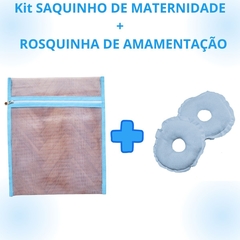 Kit 6 Saquinhos de Maternidade Organizador de Mala e Viagem de Filó 30 x35 + Rosquinha de Amamentação 1 PAR 2 UNIDADES Protetores Várias Cores - comprar online