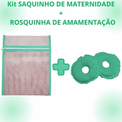 Kit 6 Saquinhos de Maternidade Organizador de Mala e Viagem de Filó 30 x35 + Rosquinha de Amamentação 1 PAR 2 UNIDADES Protetores Várias Cores - loja online
