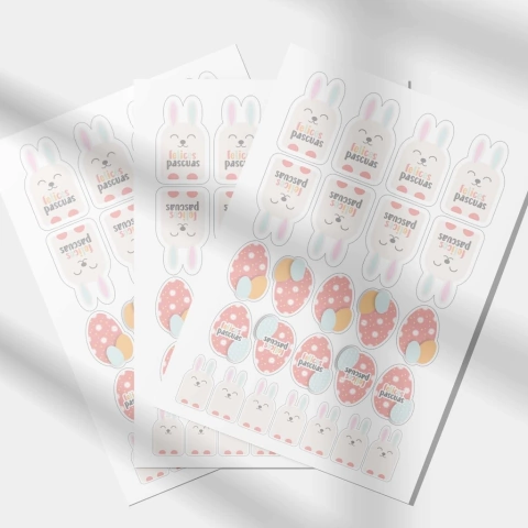 STICKERS PASCUAS PARA PACKAGING O HUEVOS