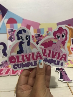FIGURAS MINI x20 PARA DECORAR MY LITTLE PONY
