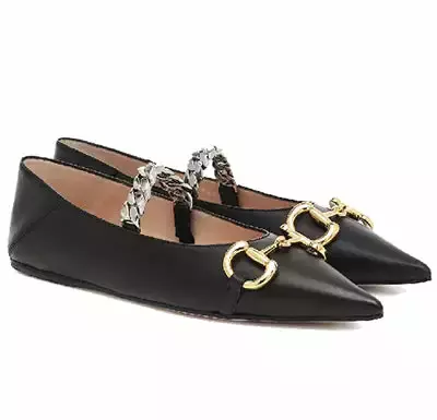 Sapatilha GG Horsebit Ballet Chain
