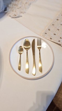 utensilios de mesa gold set x 6