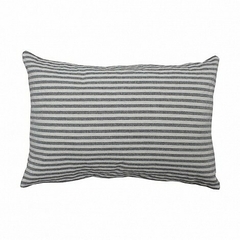 almohadon rayado negro