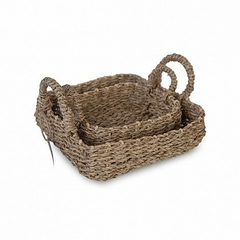 canasta cuadrada seagrass
