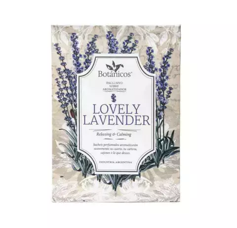 sobre aromatizador lovely lavander